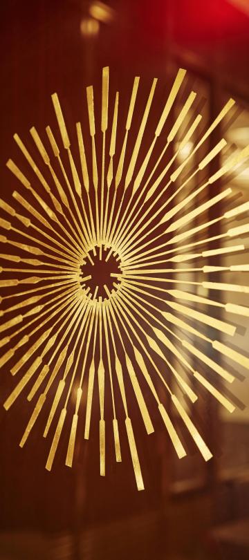 gold starburst artwork