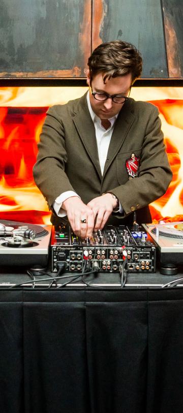 Nick Waterhouse DJing at Viceroy