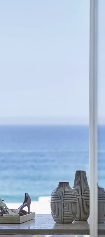 los cabos wedding bride overlooking water