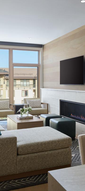 interior of one bedroom premium residence living area