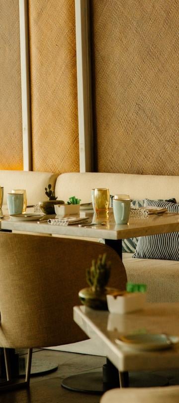seating area inside Casero