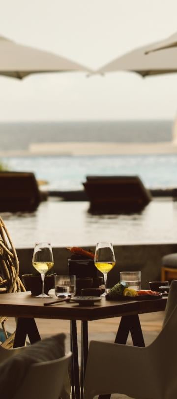 view of poolside food and beverage