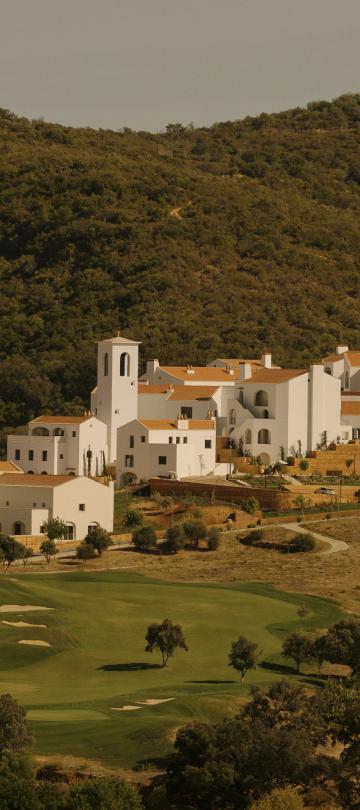 Exterior view of the Viceroy at Ombria Algarve luxury resort and golf course.