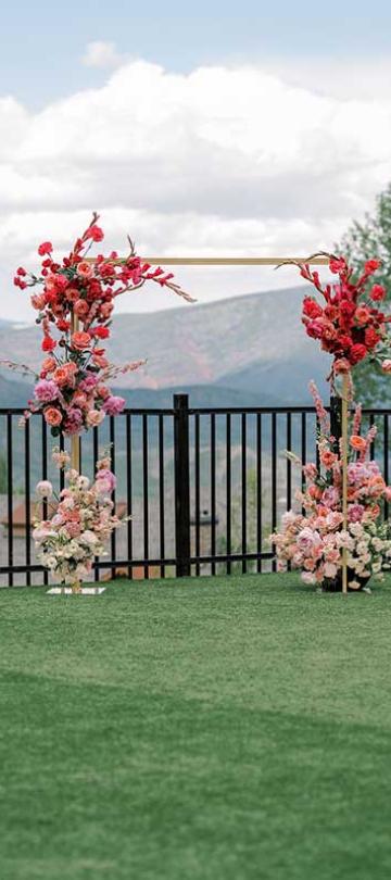Summer Wedding Ceremony View