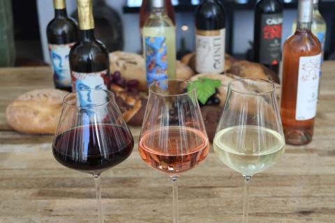 Three glasses of wine