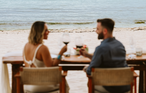 a couple at the beach
