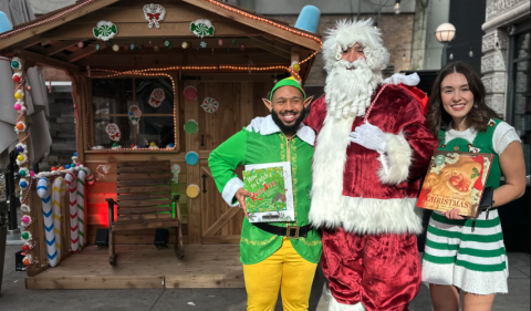 santa and elf