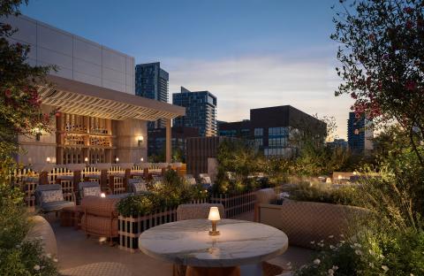 Terrasse sur le toit de l'Viceroy , Park Avenue.