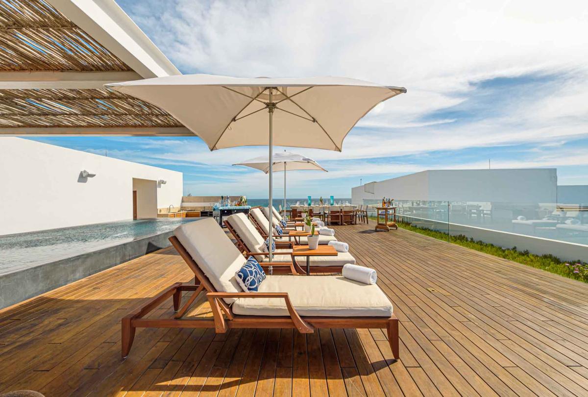 los cabos ocean view penthouse outdoor lounging area
