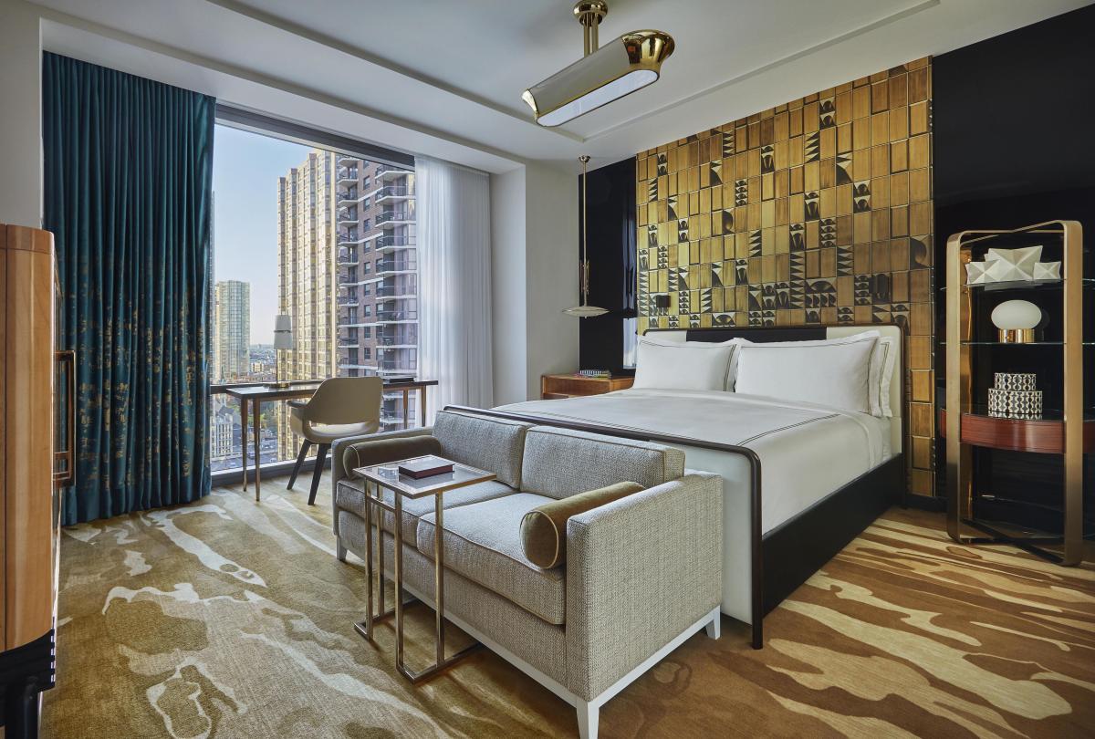 interior view of Grand King room at Viceroy Chicago