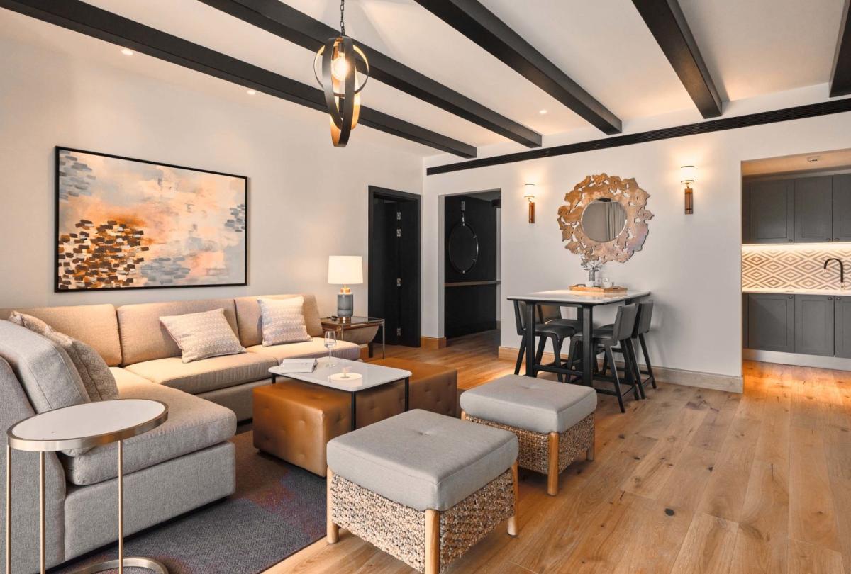 A spacious living area in two bedroom residence at Viceroy Ombria Algarve