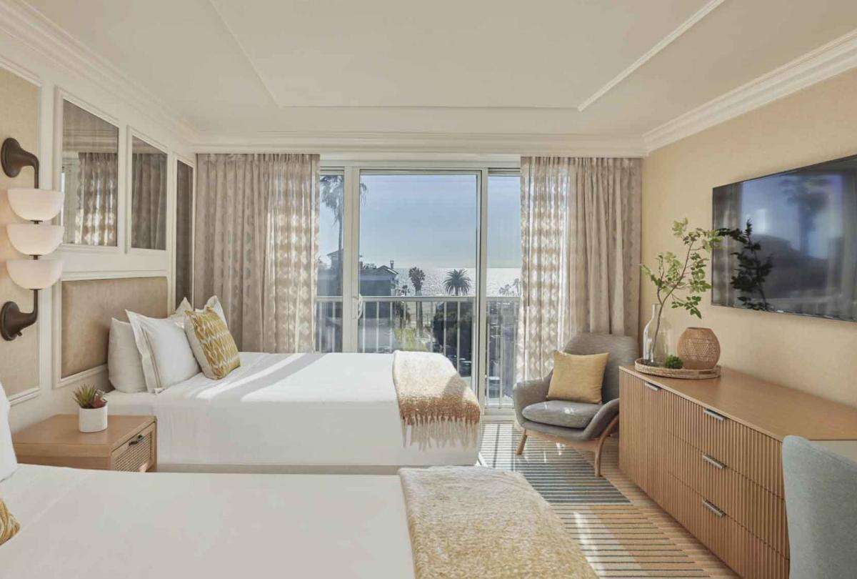 Two queen beds in a room at Viceroy Santa Monica