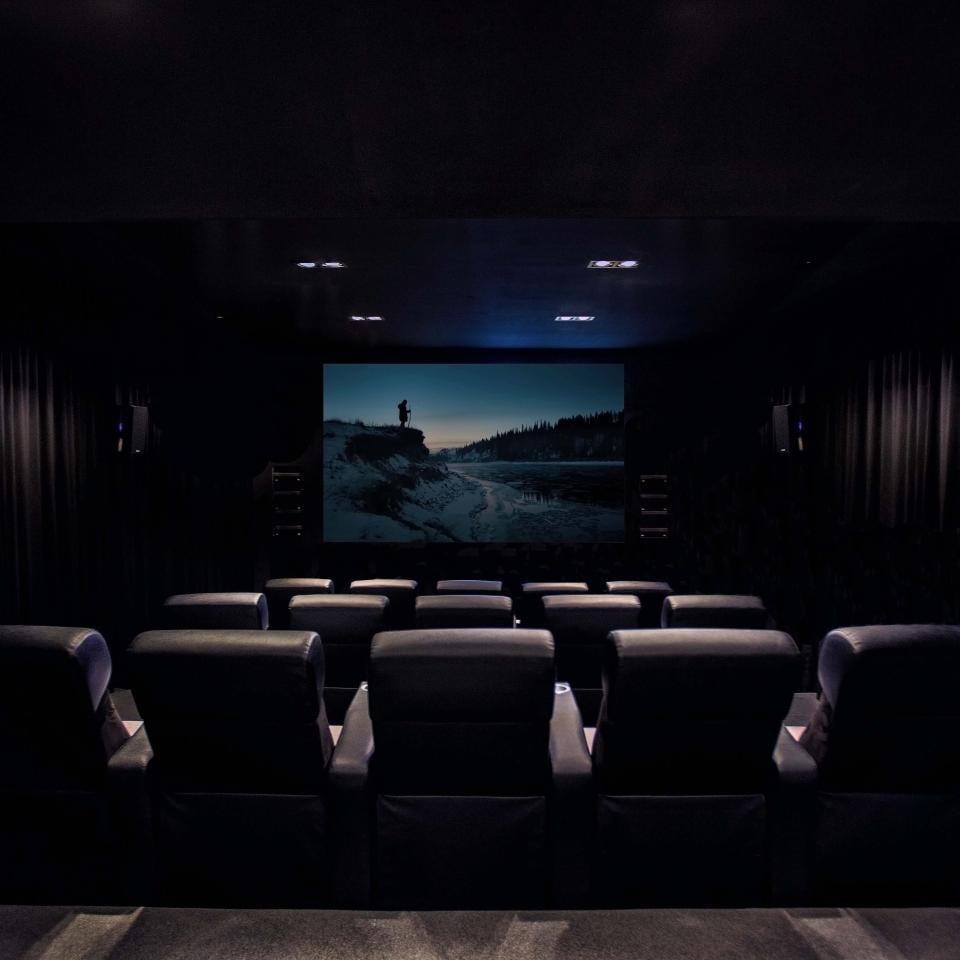 A small cinema room