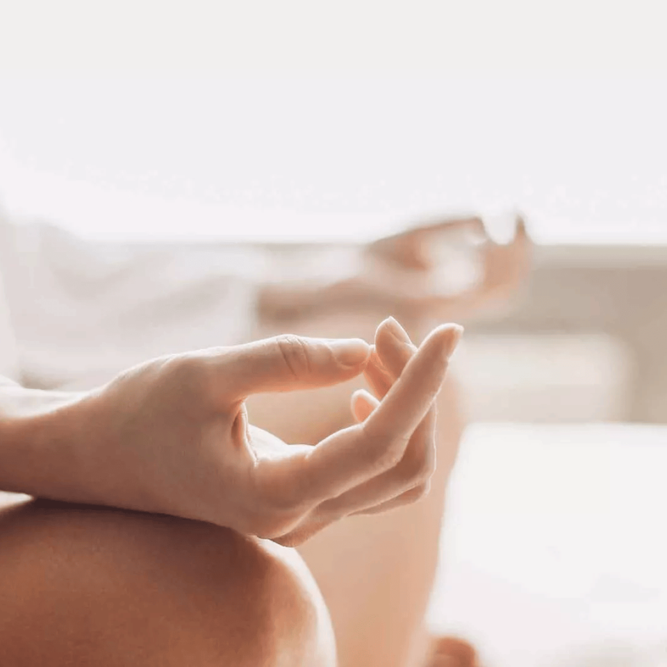 A person doing yoga at Ombria Algarve