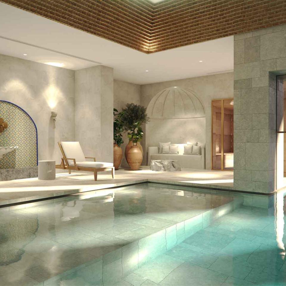 A reflecting pool at the Viceroy Ombria Algarve Spa