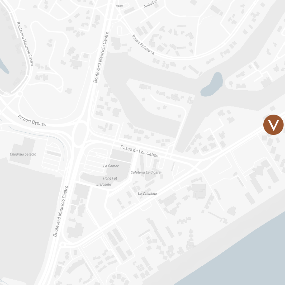 map of los cabos hotel with location