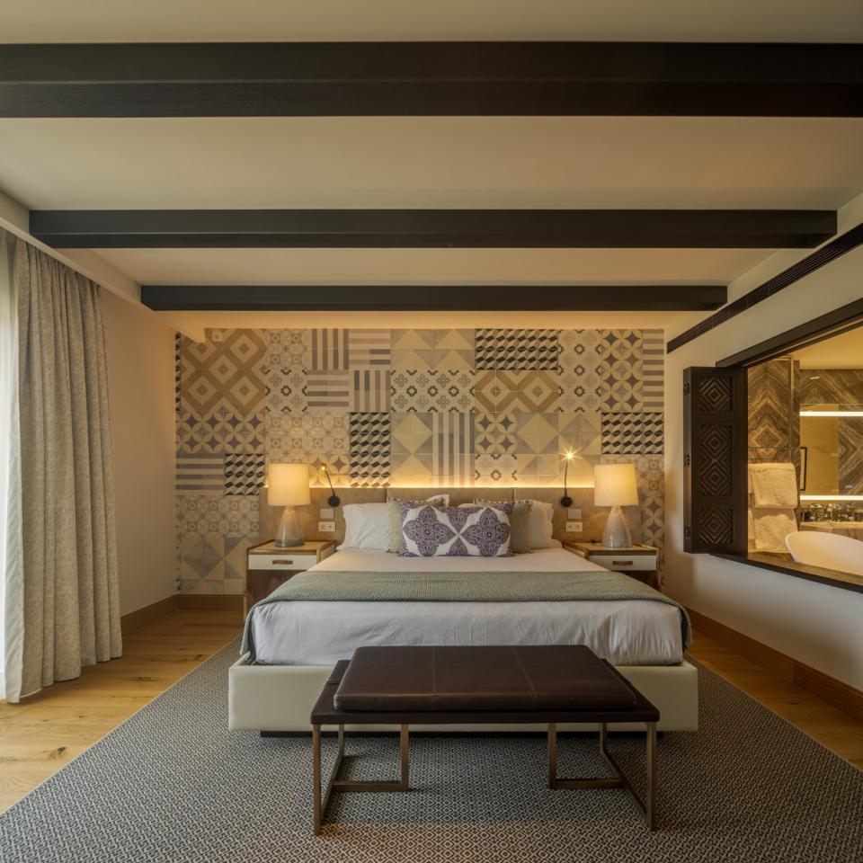 A serene King Room.
