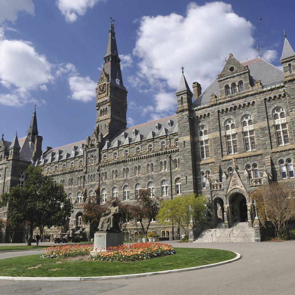 A stately university.