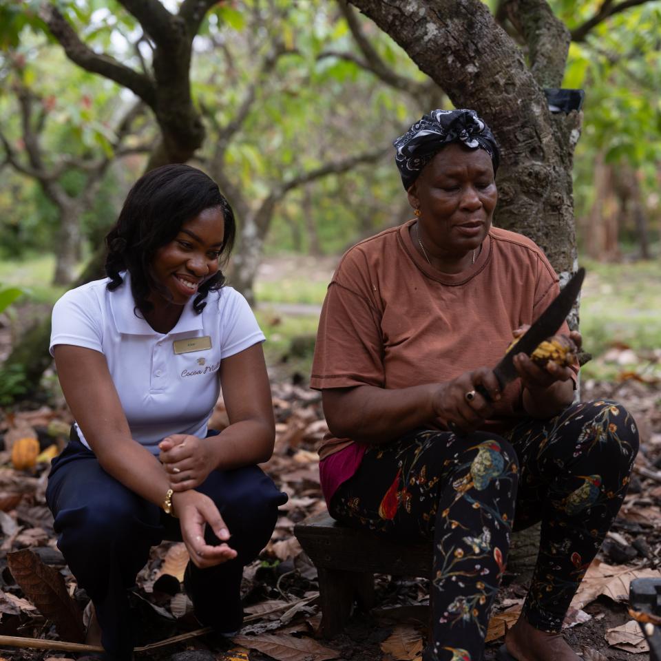 Kittle Symphorien, a chocolatier in St. Lucia
