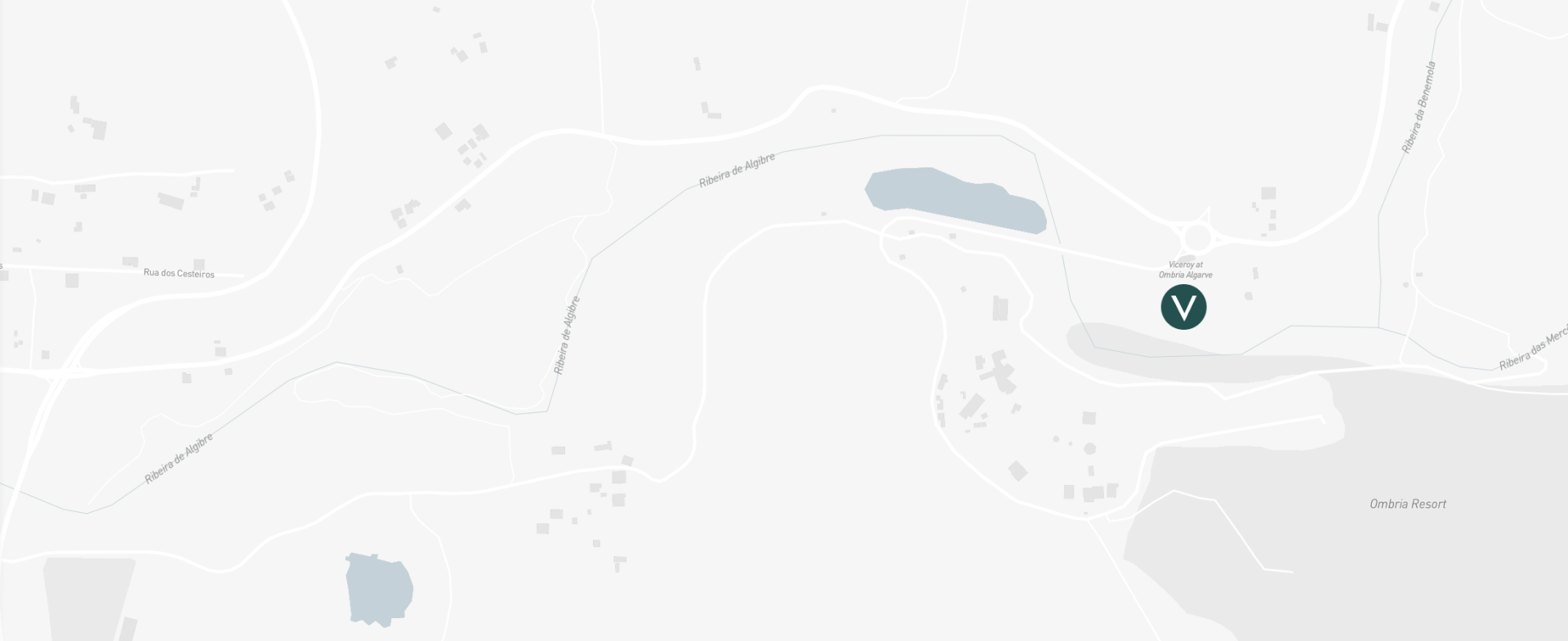 map of ombria algarve hotel with location