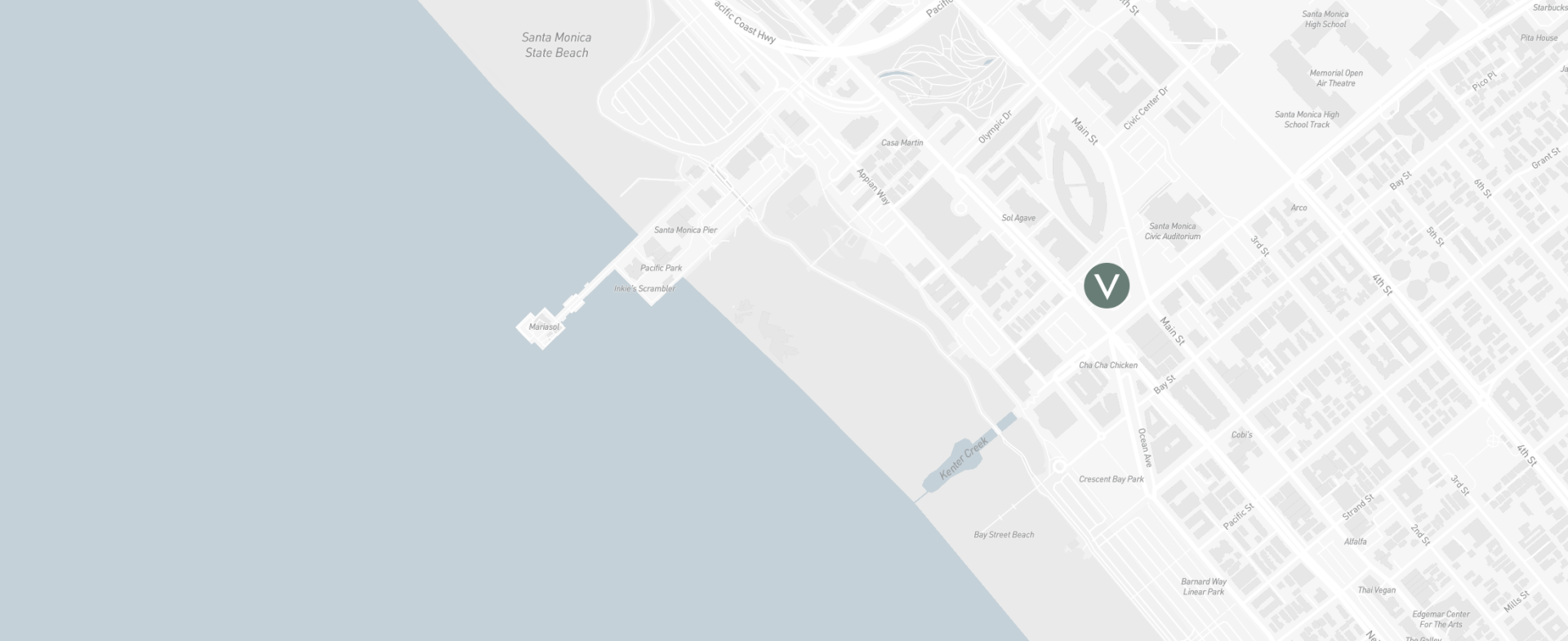map of santa monica hotel with location