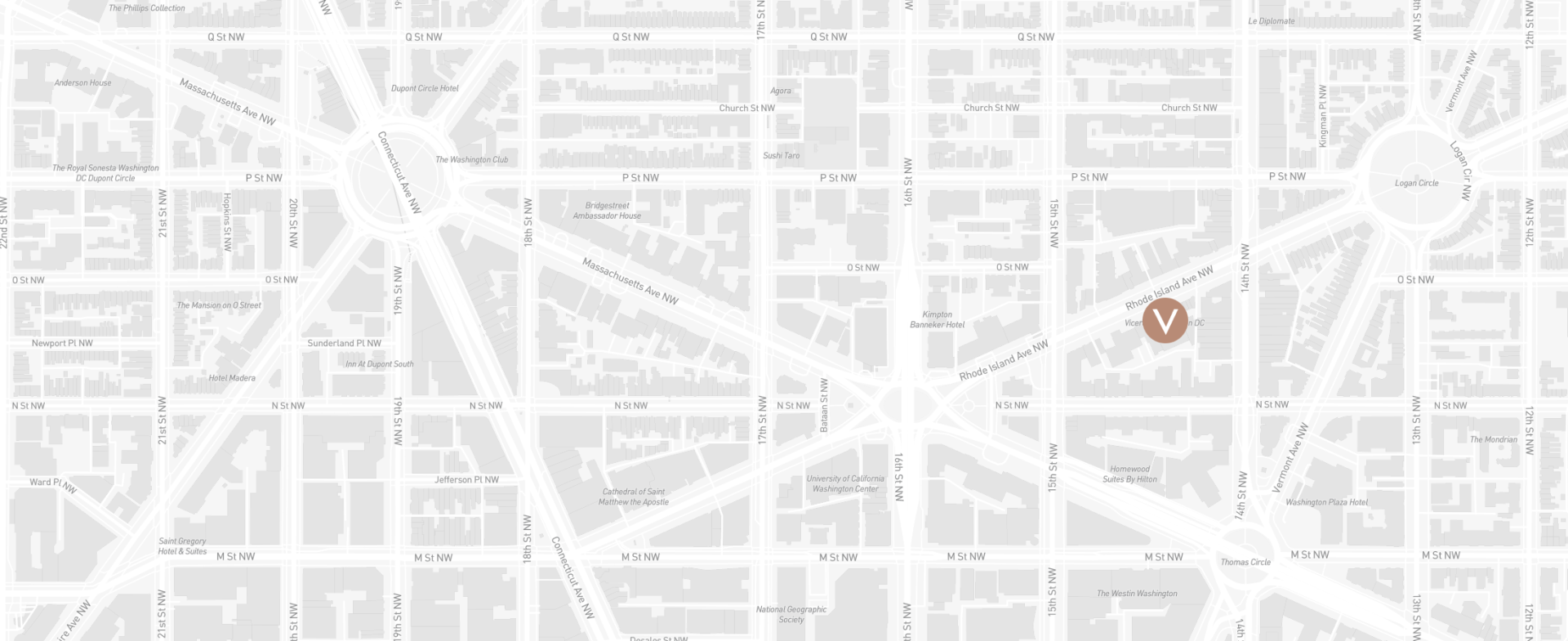 map of DC hotel with location