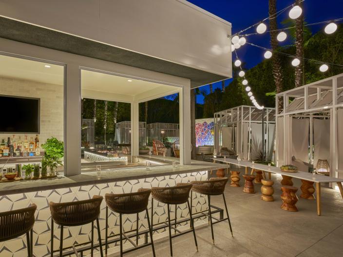 Bar area at outside venue