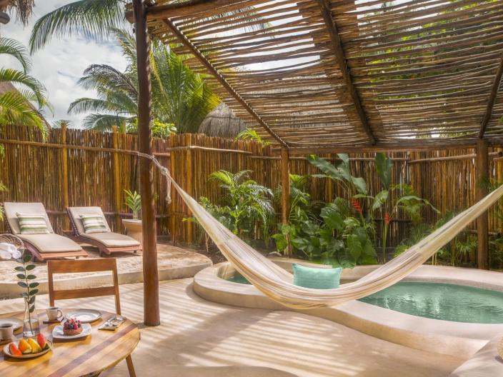 riviera maya :Viceroy avec petite piscine privée et terrasse