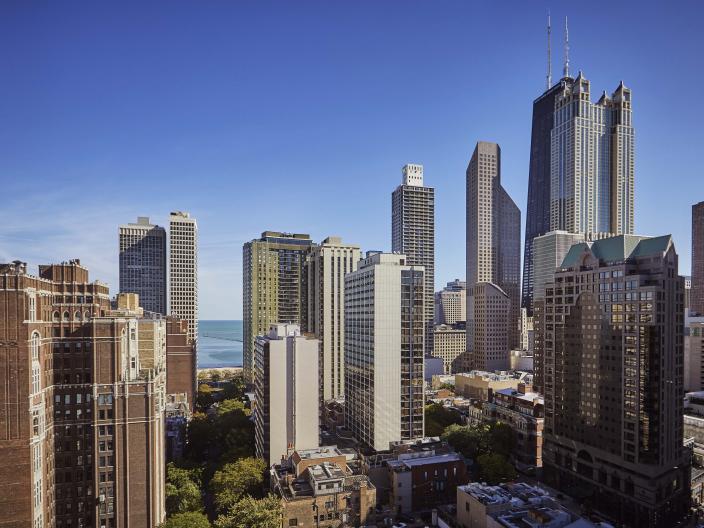 The Chicago skyline