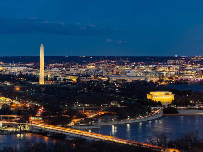 The Washington DC skyline