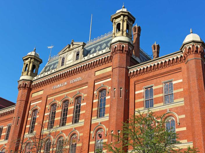 Exterior of Franklin School in Washington DC
