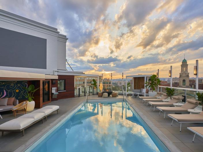 Rooftop pool at Viceroy Zena Washington DC