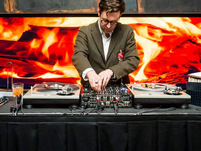 Nick Waterhouse DJing at Viceroy
