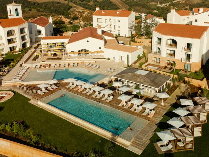 An aerial view of Viceroy's Ombria Algarve.