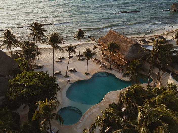 aerial view of Viceroy Riviera Maya resort in Playa del Carmen, Mexico