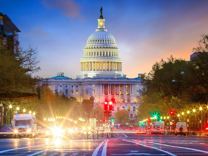 Le Capitole à Washington, DC, la nuit