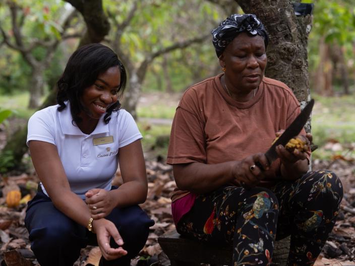 Kittle Symphorien, a chocolatier in St. Lucia
