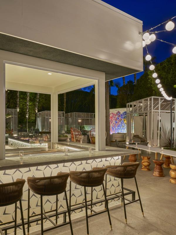 Bar area at outside venue