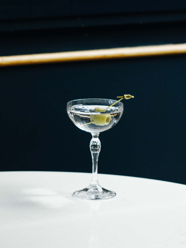 A martini on a table at Viceroy Chicago