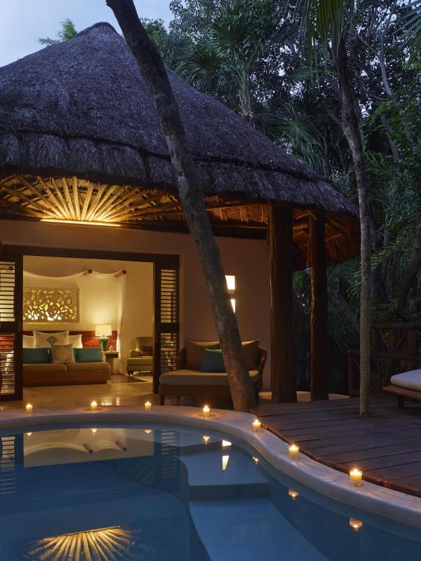 A private accommodation with a private pool at Riviera Maya