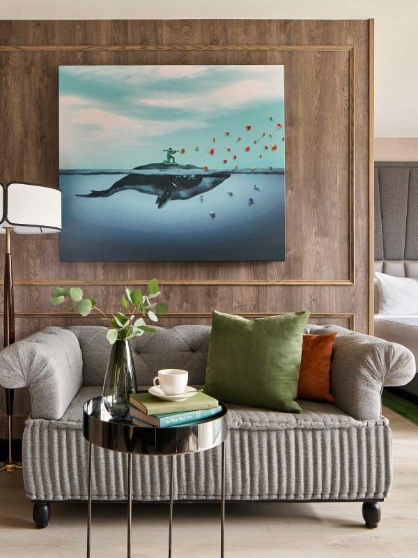 A sitting area in a room at Viceroy Washington DC