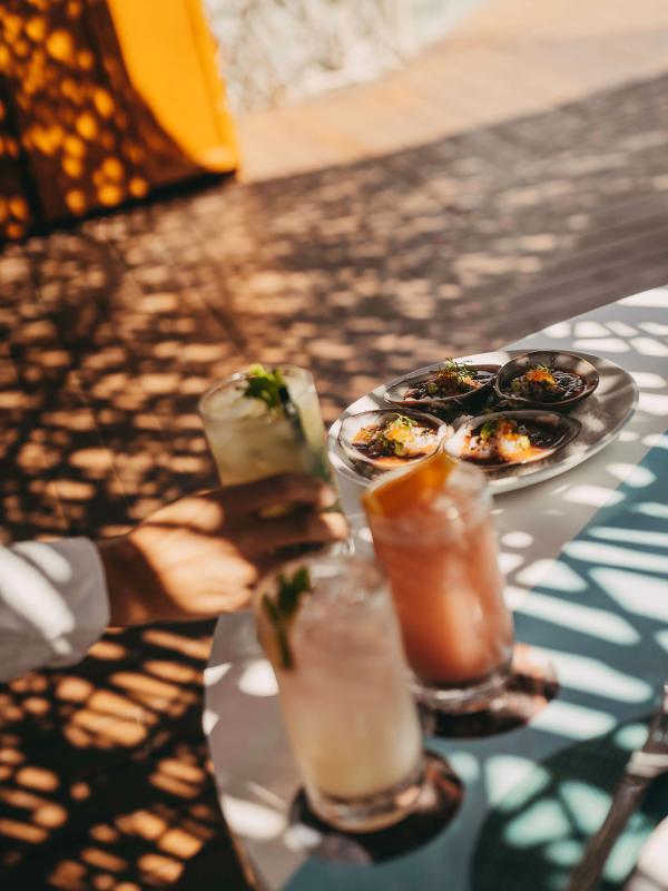 serving drinks