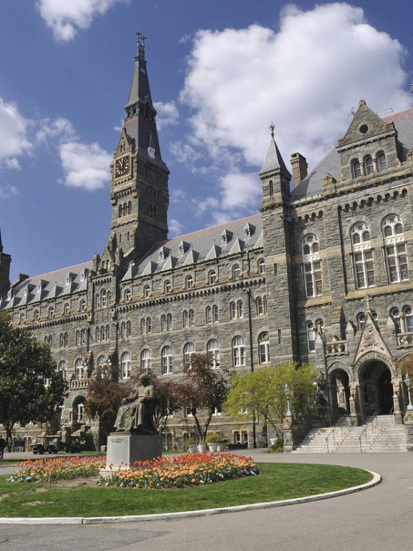 A stately university.