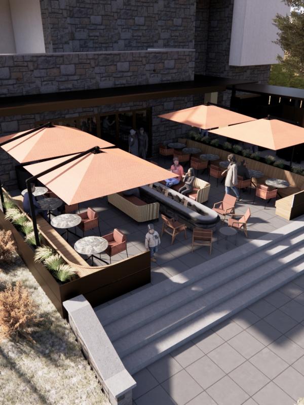 Nest restaurant aerial view