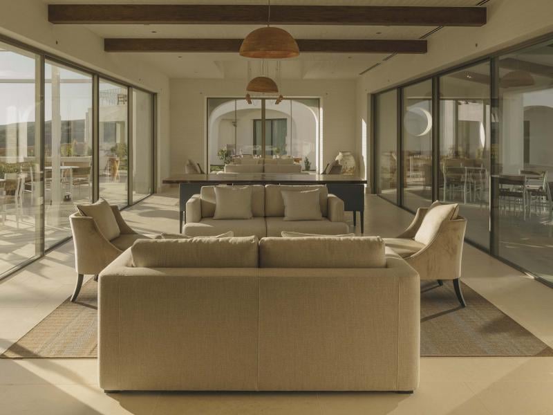 The lounge area of Ombria Kitchen