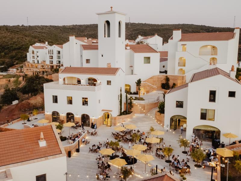 The stunning courtyard that is the Cafe Central terrace.