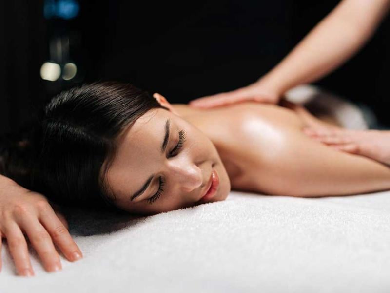 Woman getting a massage