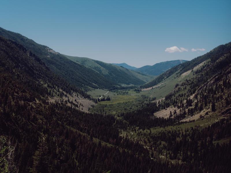 A cordilheira de Sun Valley